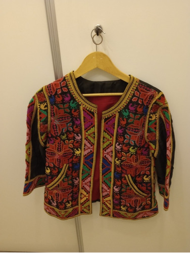 Chaqueta Íntegramente Bordada ,estilo Boho 