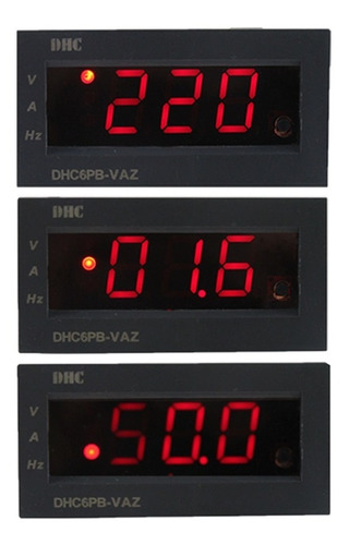 Medidor 3 Em 1 Energia Volt + Amp + Freq 110v 220v 380v 600v