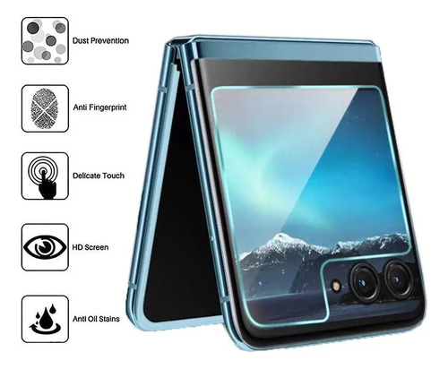Mica Cristal Protector Moto Razr 40 Ultra Camara Pantalla