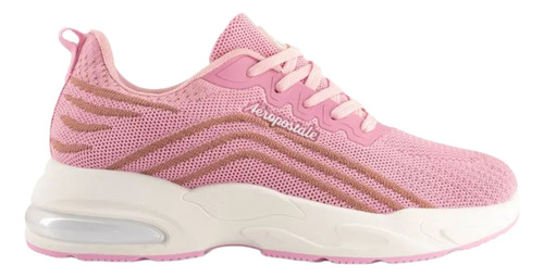Tenis Aeropostale Rosa Deportivo Cómodo Transpirable Moda Casual Antideslizante Malla