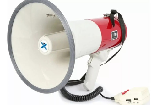 Megáfono Portátil 50w Fuerte Altavoz Alcance Aprox 600 Mts 