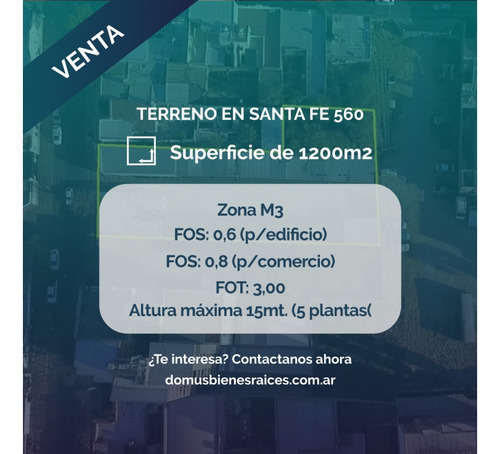 Venta Terreno Santa Fe Al 500