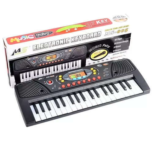 Source Teclado eletrônico infantil 37 teclas piano w/microfone