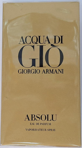 Perfume Acqua Di Gio Absolute G. Armani Eau De Parfum X125ml