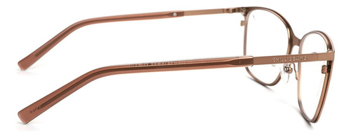 Armação De Grau Feminino Chilli Beans Marrom Dourado