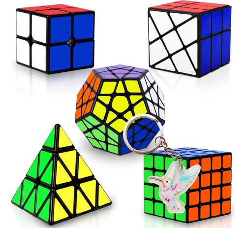 5 Piezas Juego Cubo De Velocidad Puzzle Cubo Mágico