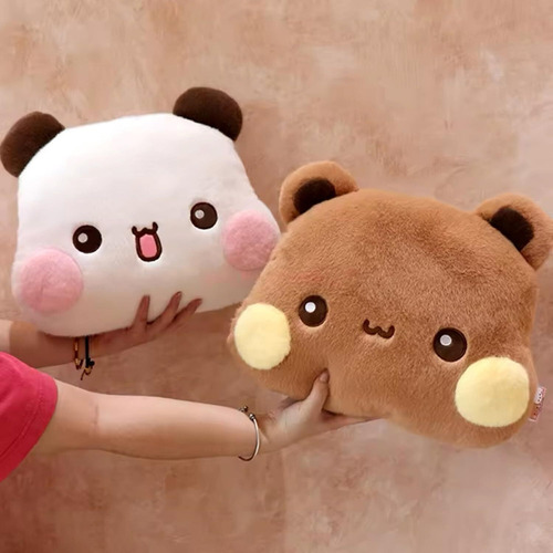 // Panda De Peluche Con Bubu Ositos Llaveros Pareja - Dudu