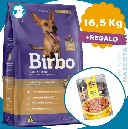 Alimento Perro Adulto Birbo Tradicional 15 Kg +