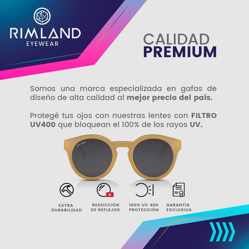 Imagen 5 de 8 de Anteojos De Sol Lentes Sol Rimland Hangover Arena