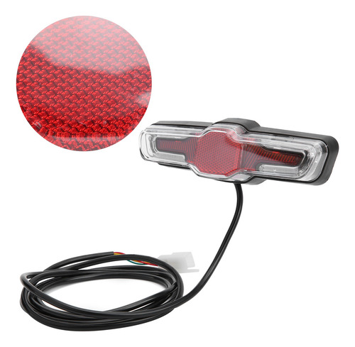 Ebike Trasera Trasera Eléctrica De 5 Led, Abs, 36 V/48 V/60