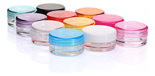 Caja Pequeña Redonda De Almacenamiento De Crema, 50 Unidades