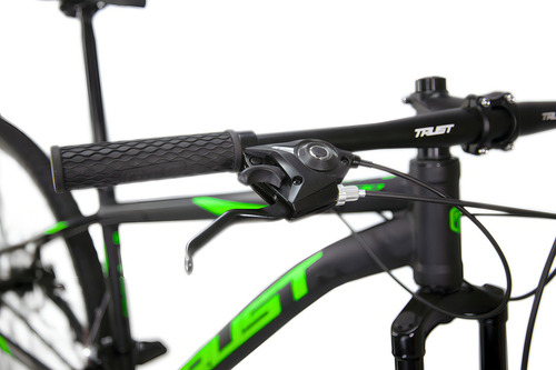 Bicicleta Aro 29 Trust Tx 200 - 24 Velocidades - Aluminio Cor Preto/verde Tamanho Do Quadro 17