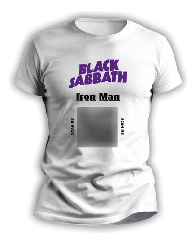 Remera Sublimada Hombre Mujer Con Qr De Black Sabbath - 3181