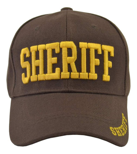 Incrediblegifts Sheriff Brown Hat Gorra Del Departamento Del