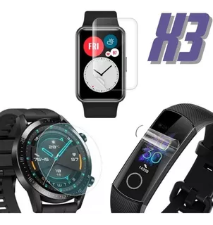 Film Hidrogel Smartwatch Para Huawei Watch Gt 3 Pro 46mm X3