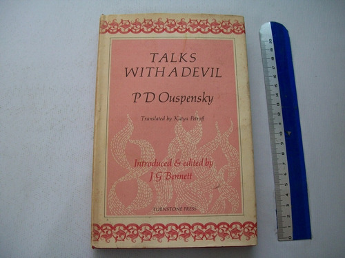 Livro Talks With A Devil Inglés 1972 P D Ouspensky (Usado)