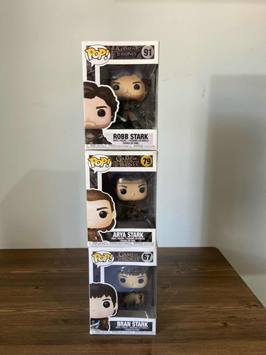 Funko Pops Robb Arya Y Bran Stark