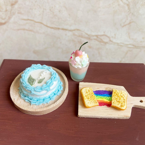 Muñeca De Helado En Miniatura, Juguetes De Cocina, Postres,