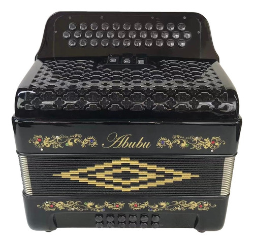 Abubu Acordeon De 34 Teclas 3412 Fbe (negro)