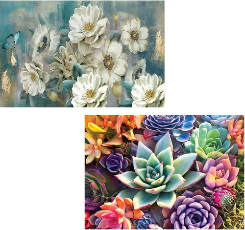 5d Diamond Painting Kit Pintura Diamante 5d 50x40 Flores  X2