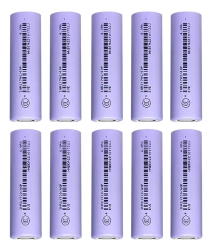 10 Células 21700 Eve 40p 4000mah 50a 12.5c | Parcelamento sem juros