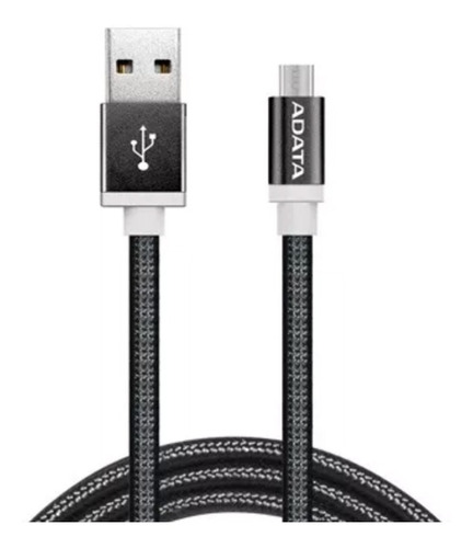 Adata Cable Micro Usb Celular V8 Original Carga Y Datos Neg