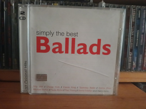 Simply The Best Ballads 2cds Celine Dion, Journey, Kansas.