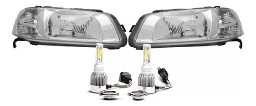 Optica Vw Gol G3 X2+ Lamparas H4 Led+ T10 Regalo Oferta!