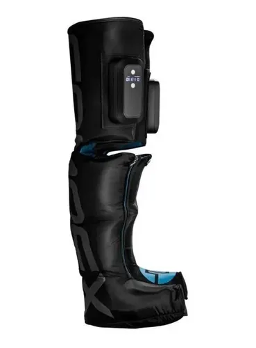 Bota de Compressão Compex Ayre Sem Fio Preto Recuperação Pernas