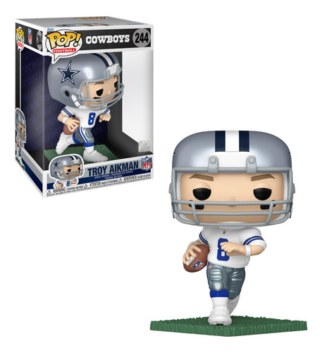 Funko Pop! Jumbo 10 Troy Aikman #244 Nfl Cowboys