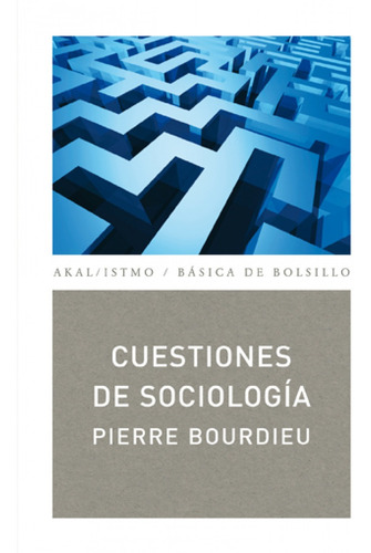 Libro - Cuestiones De Sociologia 