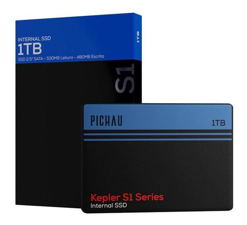 SSD Pichau Kepler S1, 1 TB, Sata Iii 6 Gb/s, L 530G 480 Mb/s, color negro