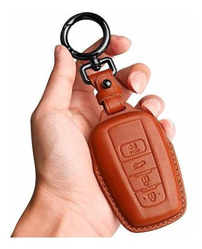 Tukellen Para Toyota Key Fob Cover Genuine Leather 8lr6n