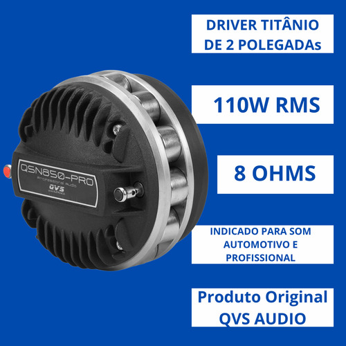 Drive Neodimo Qvs 850ti 110 Rms 8 Ohms Line Array Pa