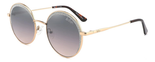 Lee Cooper Mujer Gafas De Sol Polarizadas Redondas Grad Grey