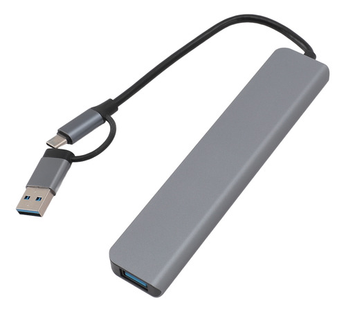 Lector De Tarjetas Multifuncional Usb C Hub 8 En 1 Con Acopl