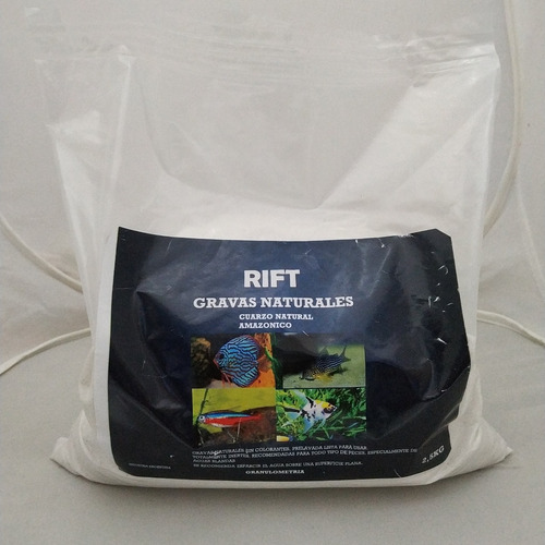 Grava Blanca Cuarzo Natural Amazonico Rift 2,5 Kg Acuarios