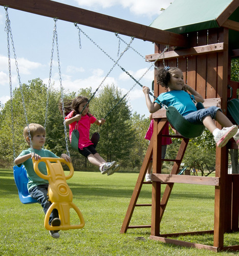 Juego Infantil Casita Y Columpios Con Tobogan Kidkraft Ms
