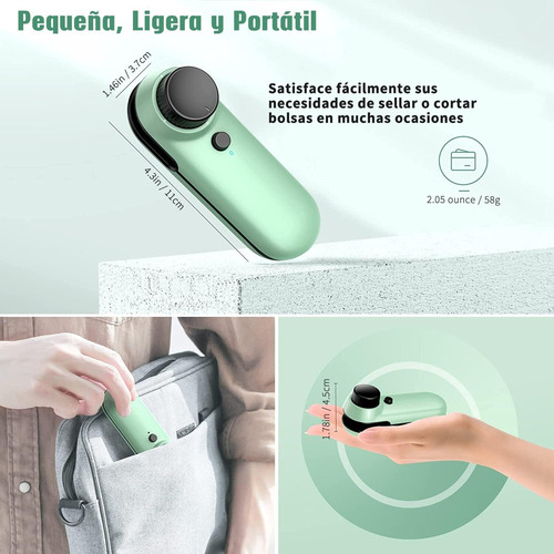 Mini Selladora De Bolsas, Máquina De Sellado Portátil
