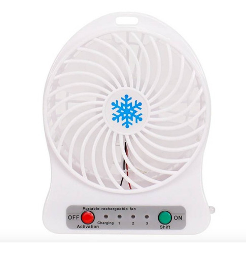 Ventilador Portatil Con Bateria Recargable