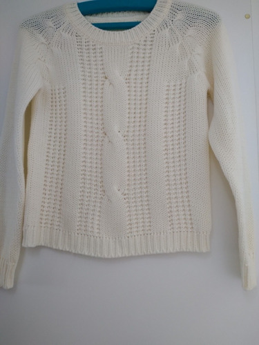 Sweater Blanco Ts Liviano Usado