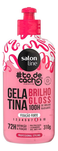 Gelatina Brilho Gloss Intenso Definição E Fixação Forte