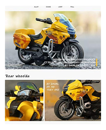 Motocicleta Policial De Juguete, Motocicleta De Juguete Con