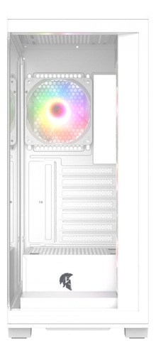 Gabinete Gamer Leonidas Magnus Mid Tower Vidro Temperado Cor Branco
