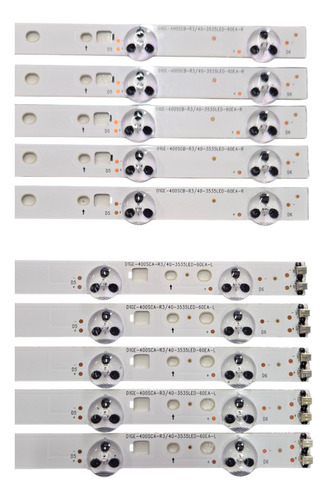 Kit Tiras Led Compatibles Con: Un40eh6030_ (10pzs 6l Nuevo)
