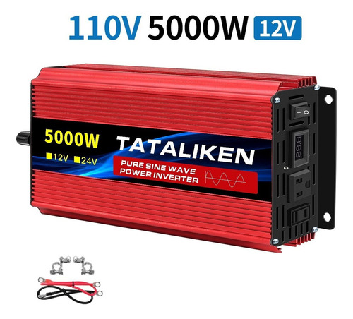 Inversor De Onda Sinusoidal Pura 12v/110v 5000w Para Coches