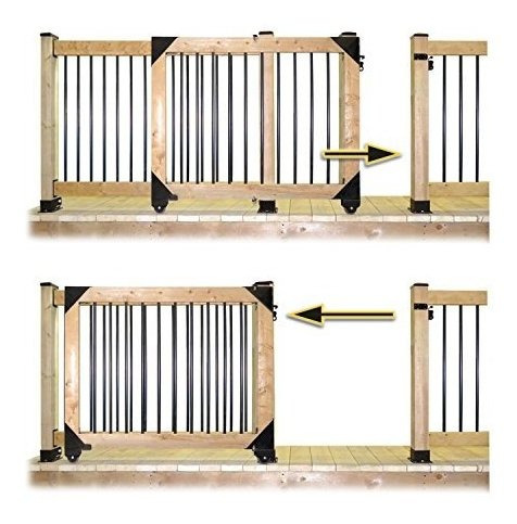 Imagen 3 de 4 de Pylex 11052 - Kit De Puerta Corredera, Color Negro