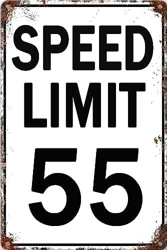 Señal De Límite De Velocidad, 55 Letreros De Metal Para Cump