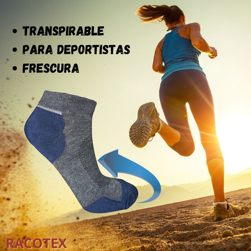 10 Pares De Calcetas Deportivas Con Rejilla Transpirable