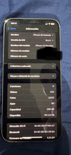 Apple iPhone 12 Pro Max (256 Gb) - Oro (Usado)